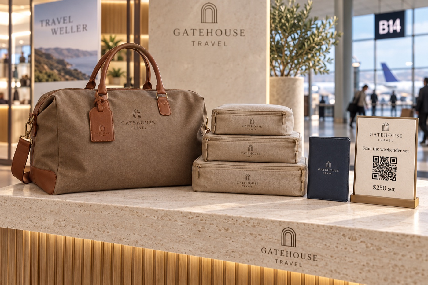 Gatehouse Travel airport pop-up